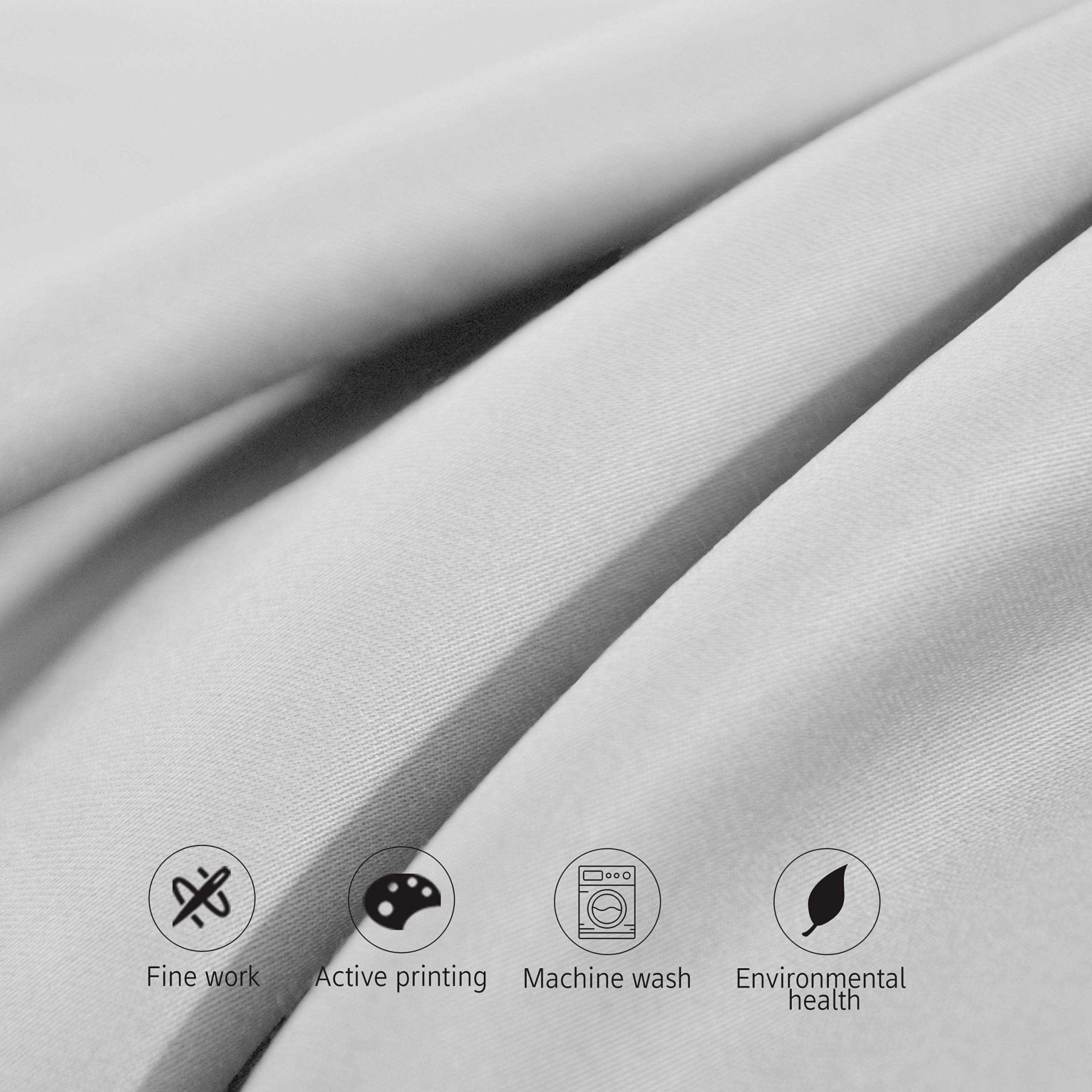 Ntbay 500 Thread Count 100% Egyptian Cotton King Pillowcases, Super Soft And Breathable Envelope Closure Pillow Cases, 20X36 Inches, Light Grey